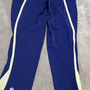 lululemon athletica Blue and White Leggings